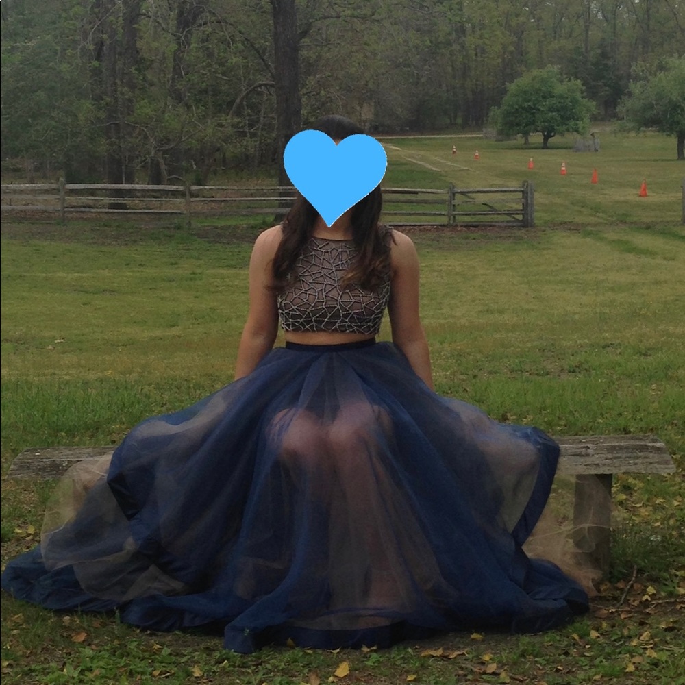 Two Piece Prom Dress - Picture 3 of 7